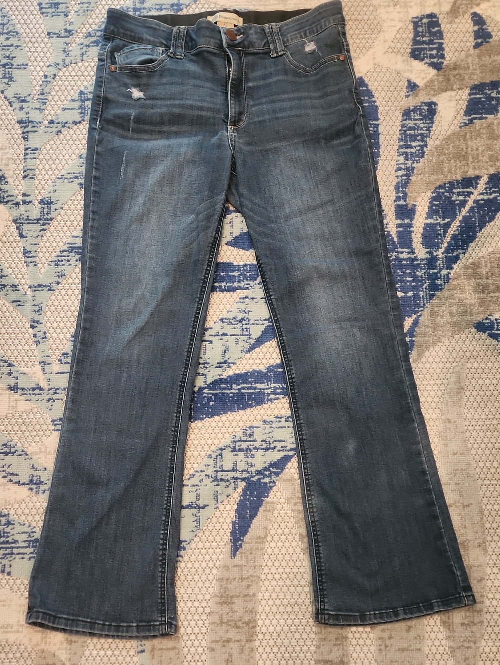 Classic Women's Democracy Flare Blue Denim Jeans Size 12 -Ab Technology
